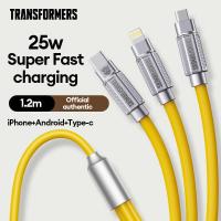 ราคา Transformersสายชาร์จเร็ว 3in1 สายชาร์จUSB Type C iPhone สายชาร์จ 3หัว สายชาร์จไอโฟน สายชาร์จเร็ว type c สายชาติเร็ว type c สายชาร์จไมโคร (21315198735)