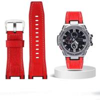 ราคา Watch Strap For Casio GST S100G S110 S130L W100G W110 210B 400G 410 Wristband 26x14mm Men 39s Leather watchBand (14538434671)