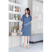 ราคา Thanyapas Style เดรส ทรง Oversize ผ้าบาร์บี้ อก เอว สะโพก 44 ความยาว 36 (21064751371)