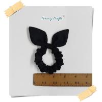 ราคา ยางรัดผมหูกระต่ายไซส์ M โดนัทรัดผม ผ้าคอตตอนทวิล สีพื้น 17 สีสวยๆ Bunny Ear Hair scrunchies (15513596251)