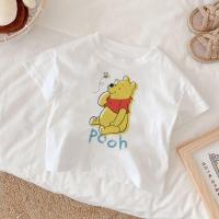 ราคา เสื้อยืดการ์ตูนสำหรับเด็กชายหญิงพิมพ์ลายช้อนส้อมมีดหมีพูห์วินนี่เสื้อผ้าน่ารักสำหรับเด็ก (18898860134)