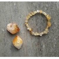 ราคา สร้อยข้อมือหินแท้ Citrine ซิทริน กำไลข้อมือหินแท้ หินแห่งความจำ (385797627)