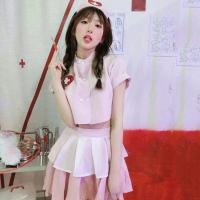 ราคา ฮาโลวีนคอสเพลย์เซ็กซี่สีชมพูพยาบาลคอสเพลย์ชุดพยาบาลหมอเครื่องแต่งกายnight Partyเครื่องแต่งกาย (20770542705)