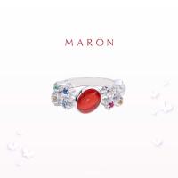 ราคา MARON แหวนดาวนพเก้า เสริมดวง Nine Lucky Stars Ring เงินแท้ พลอยแท้ ชุบทองคำขาว White Gold พร้อมส่ง (2782434606)