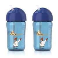 ราคา ถ้วยหัดดื่ม แบบหลอด Philips Avent My Twist N Sip Straw Cup 12 Ounce มาพร้อมลวดลายน่ารัก ในแพคคู่ (10746834668)