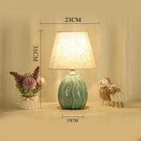 ราคา โคมไฟตั้งโต๊ะสามสีสไตล์ยุโรปโคมไฟตั้งโต๊ะเซรามิคแบบมินิมอลลิสต์ไฟไฟ LED กลางคืนตกแต่งโคมไฟข้างเตียงนอน (21242570631)