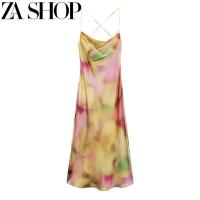 ราคา เสี้อผ้ามัดย้อมแฟชั่นสไตล์ยุโรปและอเมริกาเสื้อผ้าสตรีใหม่สำหรับฤดูใบไม้ผลิเดรสผ้าฝ้ายเด็กหญิง2777144ผู้หญิง (17774175686)