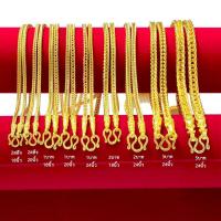 ราคา TG001 สร้อยคอทอง ลายสี่เสาเคลือบเงา 24 นิ้ว ทองไมครอนโคลนนิ่ง สีสวยเหมือนจริง (17161641099)