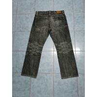 ราคา uniqlo UJ Jeans กางเกง ยีนส์ ขา กระบอก ฟอกสี แต่งลุ่ยๆตามตะเข็บ เอว34 ยาว 39 ปลา ยขา 8 (16603202961)