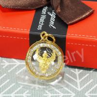 ราคา พญาครุฑ จี้พญาครุฑ รุ่น ล้อมเพชร บูชาพญาครุฑ องค์พญาครุฑ วัตถุมงคลพญาครุฑ เช่าบูชาพญาครุฑ เสริมดวง บารมี วัตถุมงคลเสริมดวง จี้พระหุ้มเศษทอง กันน้ำ Thai Amulet รุ่น GGJ 306 (1157030173)