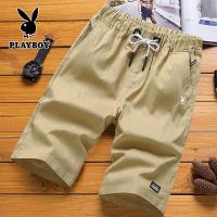 ราคา กางเกงขาสั้น PLAYBOYกางเกงชายหาดกางเกงลำลองผ้าฝ้ายกางเกงทรงตรง M 5XL (18340869939)