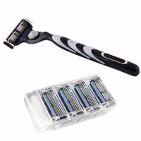 ราคา Gillette Sharp Speed 3 layer Blade Manual shaver 3 layer Blade Sharp Speed 5 Mens shaver blade (20317864857)