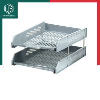 ราคา ถาดใส่เอกสารพลาสติก 2 ชั้น A4 ชั้นพลาสติค ชั้นใส่เอกสาร กระบะเอกสาร ถาดเอกสาร พร้อมส่ง มีเก็บปลายทาง UBMARKETING (9761010333)