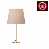 ราคา โคมไฟตั้งโต๊ะ โป๊ะโคมสีเบจ ฐานโคมสีทองเหลือง สูง 35 ซม (174906666)