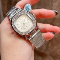 ราคา T time นาฬิกาข้อมือแฟชั่นเรียบหรู หน้าปัดล้อมเพชรขนาด 32 มม สายเลทตัดสายได้ พร้อมกล่องดำ (15219368843)