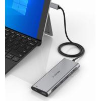 ราคา LENTION 3 3FT Long Cable USB C Hub with 4K HDMI 2 USB 3 0 Card Reader Aux Type C Data Charging Adapter Compatible 2020 2016 MacBook Pro New Mac Air Surface ChromeBook More CB C37 Space Gray (108852082
