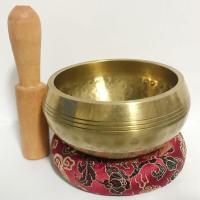 ราคา Handmade Tibetan Singing Bowls 7 size Himalayan Buddha Yoga Meditation Bowls with MalletCushion (12920698163)