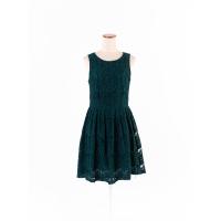 ราคา Forever 21 เดรสแขนกุด แต่งผ้าลูกไม้ปักลายฉลุ มีซับในซิปหลัง ป้ายแบรนด์ระบุไซส์ EUR S Preloved (20670141128)