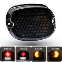 ราคา สัญญาณเลี้ยวเบรคไฟท้าย LED สำหรับ Harley Road King Electra Glide ซอฟต์เทล Dyna (20534724655)