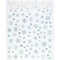 ราคา New Snowflake Christmas Winter Slider Nails Art 3D Decal Decoration Snowflake Color Conversion DIY Nails Art Transfer Decal (11375972653)