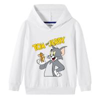 ราคา TOM AND JEERY เสื้อกันหนาวสำหรับเด็กเสื้อสเวตเตอร์แบบสวมหัวมีฮู้ดคอตตอนลายการ์ตูนแมวและหนูสำหรับฤดูใบไม้ร่วง (11075732959)