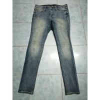 ราคา GU Jeans กางเกง ยีนส์ ขา กระบอก เล็ก เดฟๆผ้ายืดเอว34ยาว40 ปลา ยขา 5 5 (16234029591)