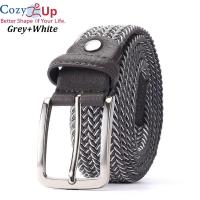 ราคา Cozy Up 120เซนติเมตร 3 3เซนติเมตรเข็มขัดยืดหยุ่นสำหรับผู้ชายกอล์ฟเข็มขัดหนังชายผ้าใบยืดถักเข็มขัดเอวยางยืด (4412428879)