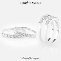 ราคา Madam Chix Diamond MR011 แหวนแถว เพชรแท้ 4 5 ตัง 99 SI2 ทองแท้ 18k มาตรฐานสากล มี2สี พร้อมจัดส่ง (21279338137)