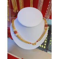 ราคา สร้อยคอทองลายสี่เสาร์ลงยา น้ำหนัก10บาท หุ้มทองแท้หนาพิเศษรับประกันสินค้า6ปี ตะขอตราปั้ม99 99 (13483178223)