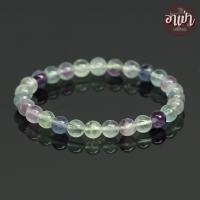 ราคา อาเป่า หินฟลูออไรท์ Fluorite ขนาด 6 มิล คัดหิน หินหยั่งรู้ หินแก้ปวด กำไลหินสี กำไลหินนำโชค หินสีม่วง หินสีเขียว หินฟลูออไรด์ หินมงคล (4092670231)