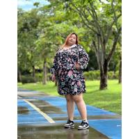 ราคา ชุดเซ็ท 2 ชิ้น สาวอ้วน ไซส์ใหญ่ สาวอวบ เช็ทกางเกง เสื้อคอปกแขนยาว อก 60 เอว 44 60 (20480456796)