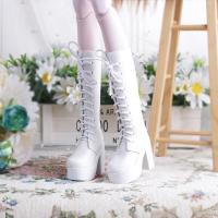 ราคา 60 centimeters Luoli doll shoes slipper 7 cm high heels 3 feet BJD barbie sneakers (17225808843)