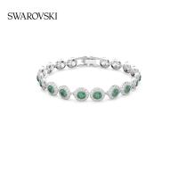ราคา สินค้าใหม่ สร้อยข้อมือ Swarovski ANGELIC ของขวัญเครื่องประดับผู้หญิงสร้อยข้อมือคริสตัลสีเขียวสำหรับผู้หญิง 925 เงินสเตอร์ลิง New Product Swarovski ANGELIC Bracelet Womens Jewelry Gift Green Crystal W