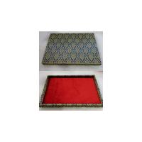 ราคา ถาดใส่พระถาดวางพระถาดกำมะหยี่ถาดสีแดง (20155973582)