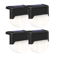 ราคา Vimite 4PCS Led Solar Step Light Outdoor Waterproof Automatic Sensor Garden Light Stair Light Wall Lamp for House Patio Pathway Yard Christmas Decoration Landscape Lighting (11311260380)