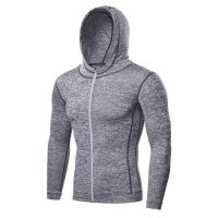 ราคา ผู้ชายฟิตเนสเสื้อแจ็คเก็ตเล่นกีฬา Gym เสื้อฮู้ดใส่วิ่งชุดกีฬาชายออกกำลังกาย Coat Jogging เสื้อเชิ้ตมีฮู้ดเสื้อกันหนาวกลางแจ้ง MMA Dry Fit (9174002597)