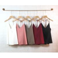 ราคา รุ่นนี้ฮอตมาก เสื้อสายเดี่ยวคอถ่วง ผ้าซาติน สายไขว้หลัง (21344882070)