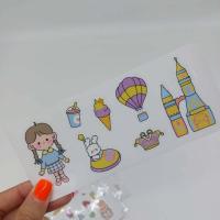 ราคา สติกเกอร์ ลายการ์ตูน น่ารัก ตกแต่ง DIY ราคา 1 แผ่น สติ๊กเกอร์การ์ตูนน่ารัก สติกเกอร์ไดคัท สติ๊กเกอร์ไดคัท (10729666193)