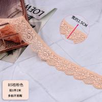 ราคา วัสดุเสริมขอบลูกไม้ผ้ายืดหลากสีวัสดุผ้า DIY ทำด้วยมือวัสดุสีดำและสีขาวแคบสำหรับตกแต่งใต้กระโปรงชายกระโปรงเสื้อผ้า (18857929265)