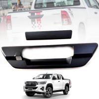 ราคา ครอบมือเปิดฝาท้าย ครอบมือเปิดฝากระโปรงท้าย เว้ารูกล้อง รุ่น โตโยต้า ไฮลักซ์ รีโว่ TOYOTA HILUX REVO ปี 2015 2019 สีดำด้าน 2 ชิ้น (4487874492)