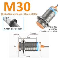 ราคา YD Approach Sensor inductive proximity sensor switch M12 M18 30 4mm 12V 110V NO NPN PNP Detection Metal Switches (20566439392)