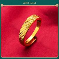 ราคา ASIX GOLD แหวนทองแท้ ทอง 24K 999 ไม่ดำ ไม่ลอก แหวนคู่ แหวนผู้ชาย แหวนผู้หญิง แหวนดาว วงแหวนดาวตก แหวนเงา หลากหลายสไตล์ (12299393258)