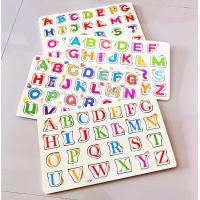 ราคา จิ๊กซอว์ จิ๊กซอว์กระดานไม้ ABC123 ตัวต่อกระดานไม้ ตัวอักษรไม้ตัวอักษรภาษาอังกฤษและตัวเลข จิ๊กซอว์ปริศนา ของเล่นการศึกษา (6296580701)