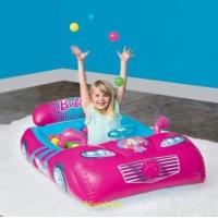 ราคา Barbie sports car ball pit Bestway บ้านลม บ่อบอลเป่าลม ลายบาร์บี้ แบรนด์เบสเวย์ สีชมพูสดใส คันใหญ่มาก แถมลูกบอล 25 ลูกฟรี (7558522384)