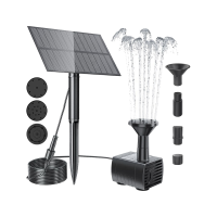 ราคา Solar Power Fountain Pump Water Pump for Bird Bath Garden Backyard Pool Solar Powered Water Fountain Pump (20330632212)