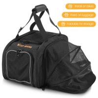 ราคา จักรยานเสือ Tas Carrier กลางแจ้งสะพายไหล่เดียวระบายอากาศโปร่งใสพับได้พกพาได้สำหรับสัตว์เลี้ยงขี่กระเป๋าเดินทางแมว Tas Carrier ขี่จักรยานไปทางตะวันตก (19257033407)