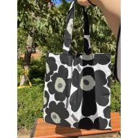ราคา LASGO Small flower flower pattern TheCottonLab Finland capacity single shoulder canvas tote bags shopping bags of environmental protection (18285688705)