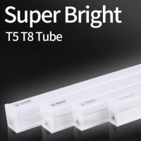 ราคา หลอด Led Light T5 T8 Super แสงสว่างจ้าสำหรับโคมไฟห้องนั่งเล่น Led 220V ไฟสำหรับเพดาน30 50 60ซม 10W 20W หลอดฟลูออเรสเซนต์ Led หลอด (9189782251)