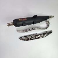 ราคา CYCLONE จุกเลสยาว ท่อผ่า ผ่าดัง WAVE110i กันร้อนเงินเจาะ ตรงรุ่น ท่อผ่าเวฟ110i ท่อ เวฟ 110i (16454215040)