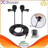 ราคา iRemax ไมค์หนีบ2ไมค์ ไมค์โทรศัพท์ ไมค์ไลฟ์สด ไมค์อัดเสียงมือถือ android ios ไมค์กล้องวีดีโอ ไมค์คอมพิวเตอร์ 2ไมค์ (11141068400)